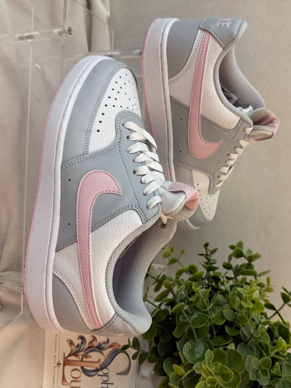 Nike Court Vision Low Pure Platinum Pink Foam Sneakers Women’s 7